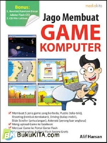 Cover Buku Jago Membuat Game Komputer