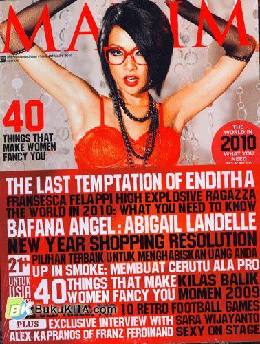 Cover Buku Maxim #50 - januari 2010