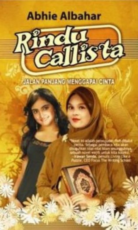 Cover Buku Rindu Callista : Jalan Panjang Menggapai Cinta
