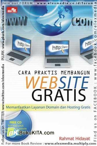 Cover Buku Cara Praktis Membangun Website Gratis