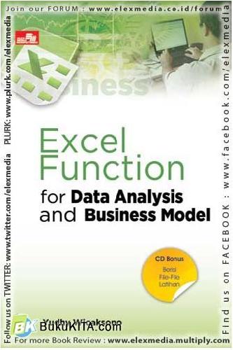 Cover Buku Excel Function for Data Analysis and Business Model