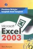 Cover Buku Panduan Belajar Langkah Demi Langkah Microsoft Excel 2003