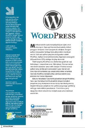 Cover Belakang Buku Creative Project : Website Bisnis Dengan WordPress