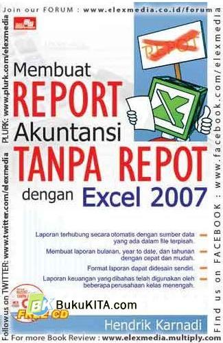 Cover Buku Membuat Report Akuntansi Tanpa Repot dengan Excel 27