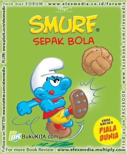 Cover Buku Smurf Sepak Bola