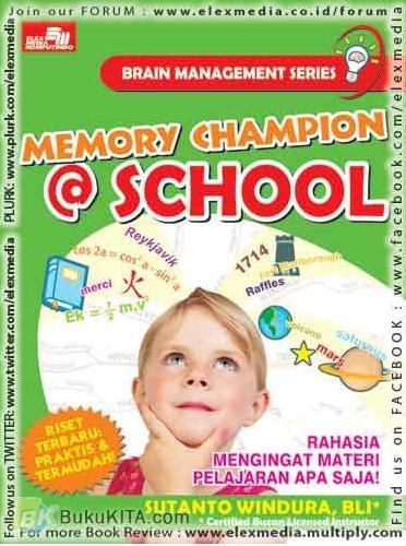 Cover Buku Memory Champion @ School