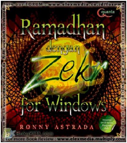 Cover Buku Ramadhan dengan Zekr for Windows