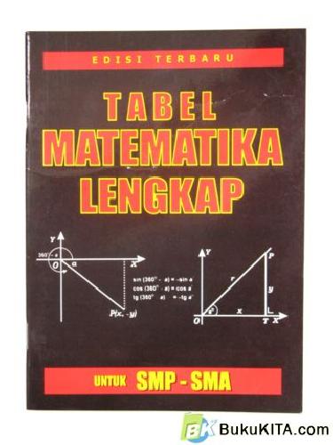 Cover Buku TABEL MATEMATIKA LENGKAP 