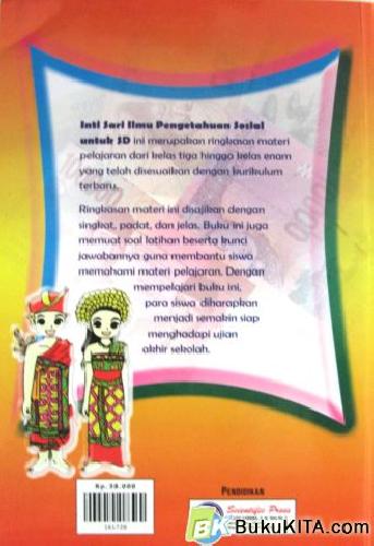Cover Belakang Buku INTISARI IPS UNTUK SD -TL