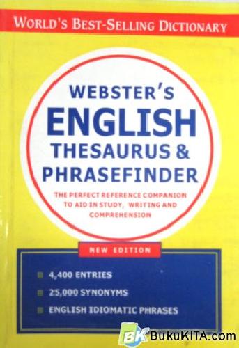 Cover Buku WEBSTER`S ENGLISH THESAURUS & PHRASEF