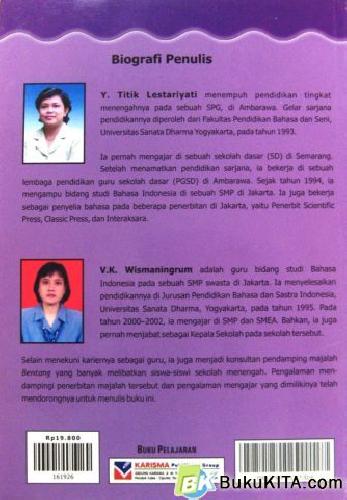 Cover Belakang Buku BUKU PELAJARAN BAHASA INDONESIA 3B 