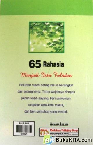 Cover Belakang Buku 65 RAHASIA MENJADI ISTRI TELADAN 
