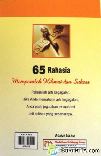 Cover Belakang Buku 65 RAHASIA MEMPEROLEH HIKMAT & SUKSES