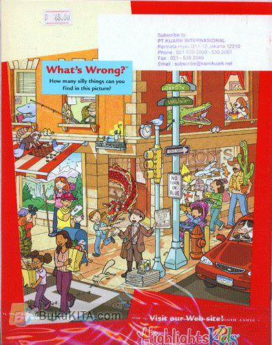 Cover Belakang Buku Highlights Magazine July 2010
