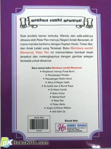 Cover Belakang Buku MEMBACA & MEWARNAI PETER PAN