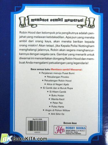 Cover Belakang Buku MEMBACA & MEWARNAI PETUALANGAN ROBIN HOOD 