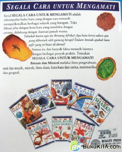 Cover Belakang Buku SEGALA CARA MENGAMATI BATUAN & MINERAL