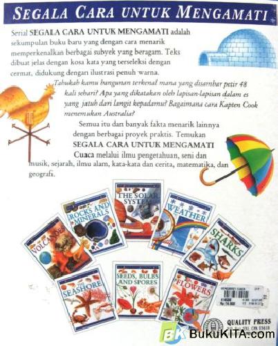 Cover Belakang Buku SEGALA CARA MENGAMATI CUACA
