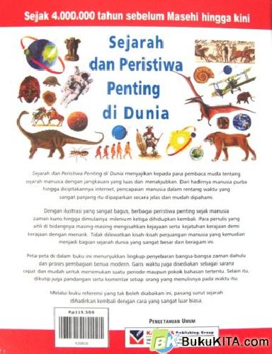 Cover Belakang Buku SEJARAH DAN PERISTIWA PENTING DI DUNIA (Hard Cover)