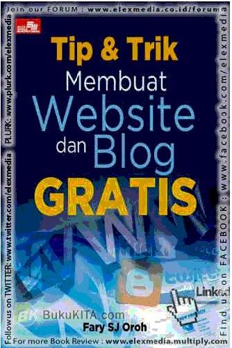 Cover Buku Tip & Trik Membuat Website dan Blog Gratis
