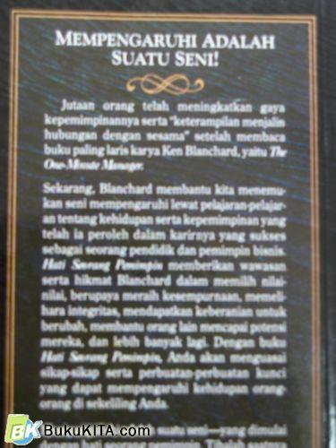 Cover Belakang Buku HATI SEORANG PEMIMPIN 