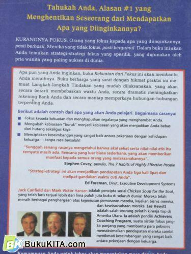 Cover Belakang Buku KEKUATAN DARI FOKUS (THE POWER OF FOCUS)