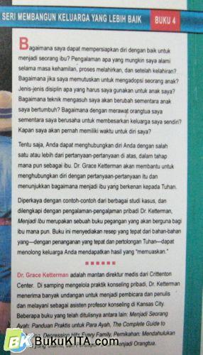 Cover Belakang Buku MENJADI IBU (MOTHERING)