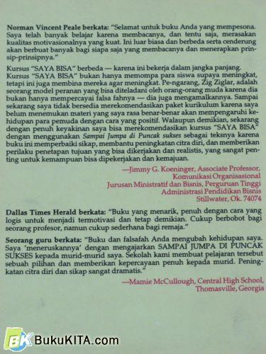 Cover Belakang Buku SAMPAI JUMPA DI PUNCAK SUKSES 