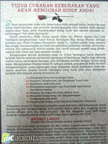 Cover Belakang Buku TUJUH PRINSIP KEHIDUPAN BAGI SETIAP WANITA