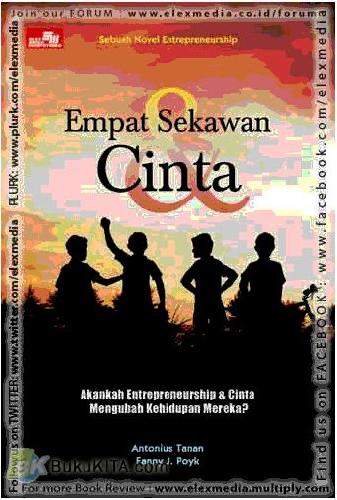 Cover Buku Empat Sekawan & Cinta