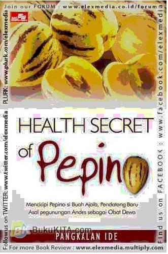 Cover Buku Health Secret of Pepino