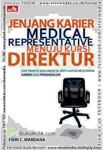 Cover Buku Jenjang karier Medical Representative Menuju Kursi Direktur