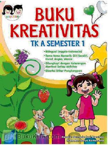 Cover Buku Buku Kreativitas TK A Semester 1
