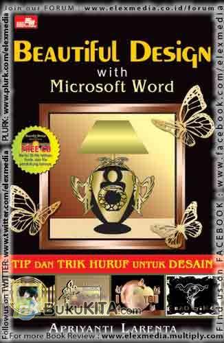 Cover Buku Beautiful Design with Microsoft Word