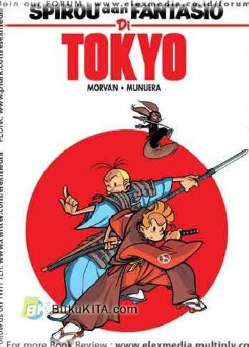 Cover Buku Spirou dan Fantasio di TOKYO