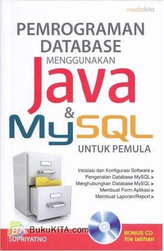 Cover Buku Pemrograman Database Menggunakan Java & MySQL untuk Pemula