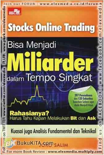 Cover Buku Stocks Online Trading : Bisa Menjadi Miliarder dalam Tempo Singkat