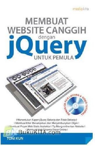 Cover Buku Membuat Website Canggih Dengan Jquery Untuk Pemula