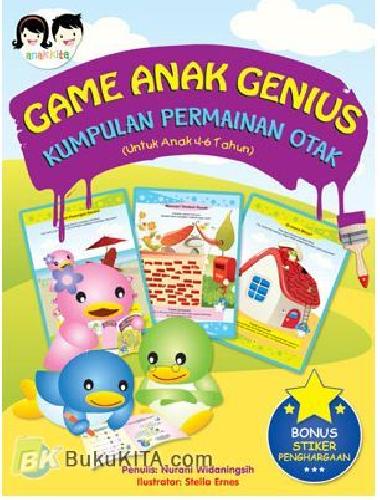 Cover Buku Game Anak Genius : Kumpulan Permainan Otak