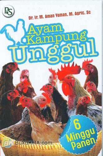 Cover Buku Ayam Kampung Unggul 6 Minggu Panen