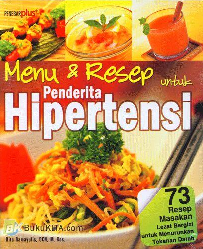 Cover Buku Menu & Resep untuk Penderita Hipertensi Food Lovers