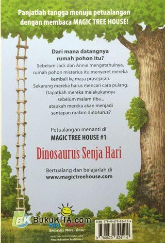 Cover Belakang Buku Magic Tree House #1 : Dinosaurus Senja Hari