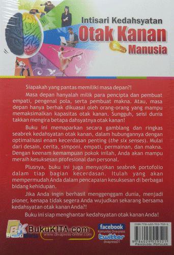 Cover Belakang Buku Intisari Kedahsyatan Otak Kanan Manusia