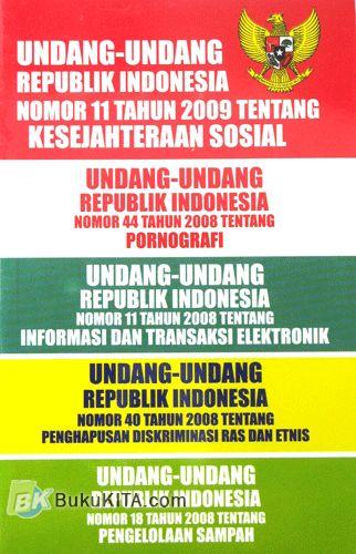 Cover Buku Undang-Undang Republik Indonesia Nomor 11 Tahun 2009 Tentang Kesejahteraan Sosial