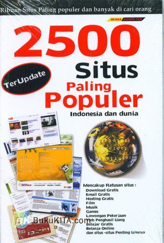 Cover Buku 2500 Situs Paling Populer Indonesia dan Dunia