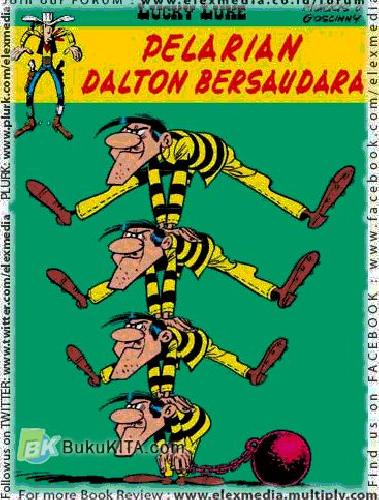 Cover Buku LC : Lucky Luke - Pelarian Dalton Bersaudara