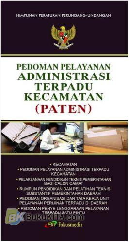 Cover Buku Pedoman Pelayanan Administrasi Terpadu Kecamatan (PATEN)