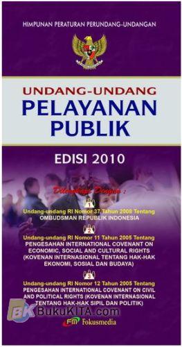 Cover Buku Undang-Undang Pelayanan Publik Edisi 2010