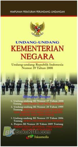 Cover Buku Undang-Undang Kementerian Negara