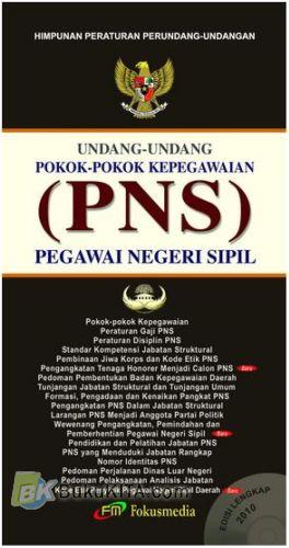 Cover Buku Undang-Undang Pokok-Pokok Kepegawaian (PNS) Pegawai Negeri Sipil